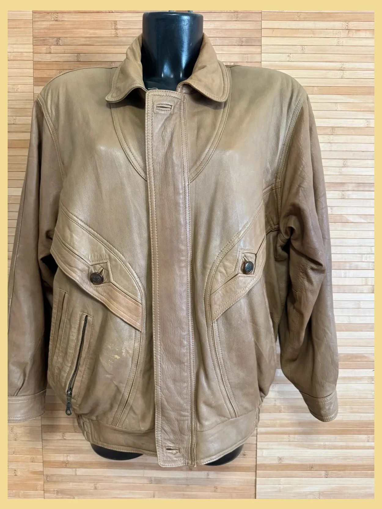 Chaqueta piel vintage talla L 😍 – Vintage Dressing – taille L 2