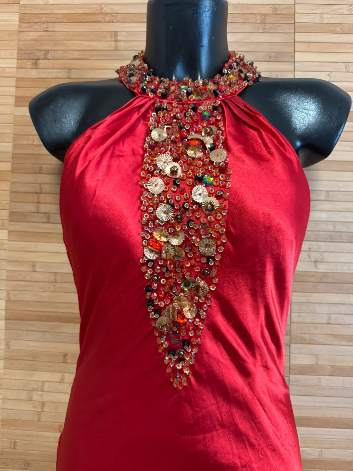Espectacular vestido fiesta tela satinada tacto seda talla 36 😍 – lauren cole – taille S / 36 / 8 4