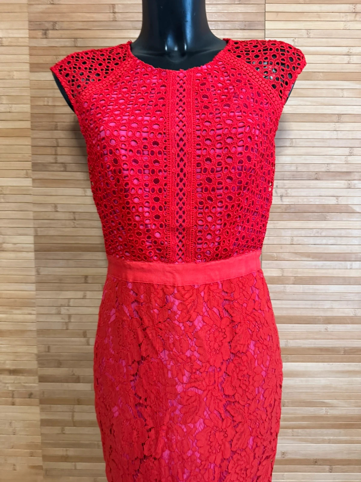 Divino vestido encaje rojo de marca Next talla 38 😍 – Next – taille M / 38 / 10 3