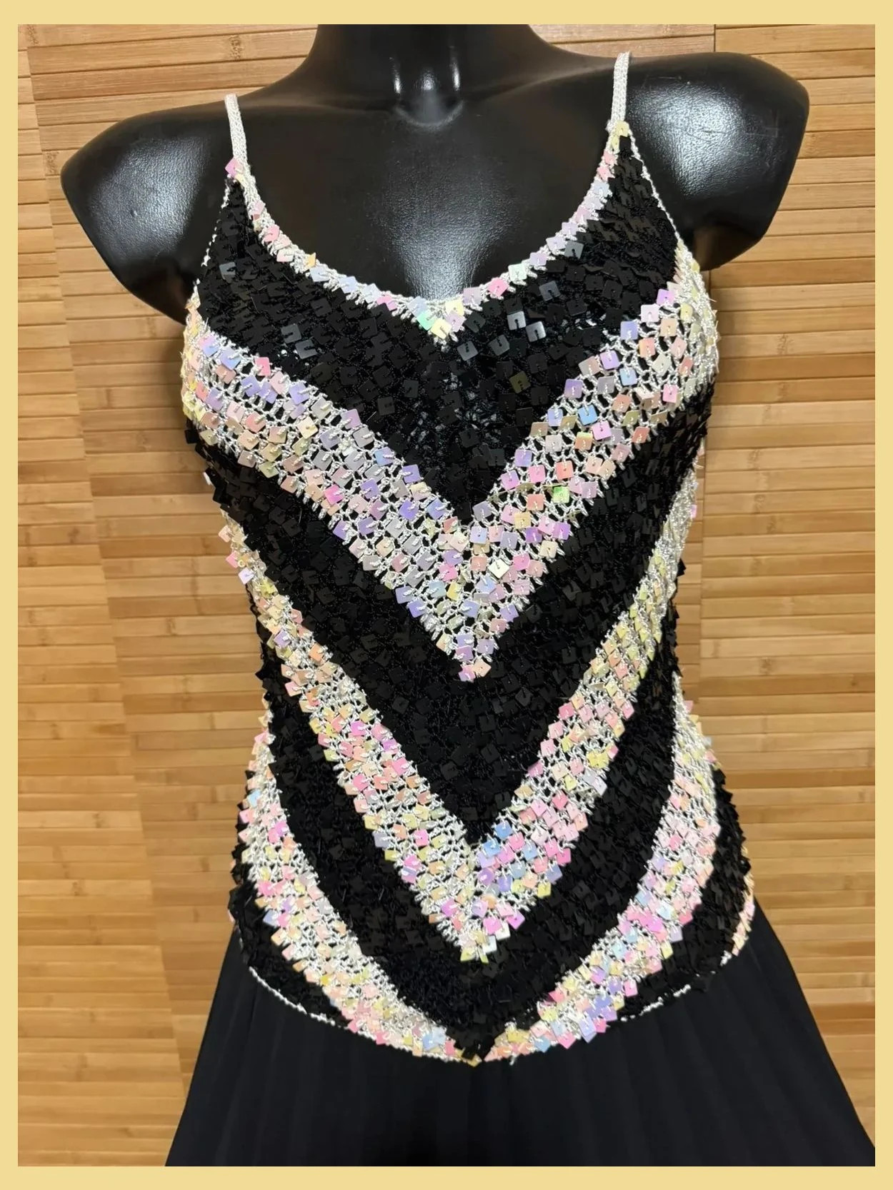 Espectacular top vintage , crochet con lentejuelas, talla única pequeña para S/M 😍 – Vintage – taille Taille unique 2