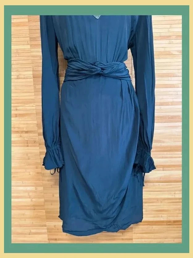 Divino vestido midi tela viscosa de Maison Scotch talla L 😍 – Maison Scotch – taille L / 40 / 12 2