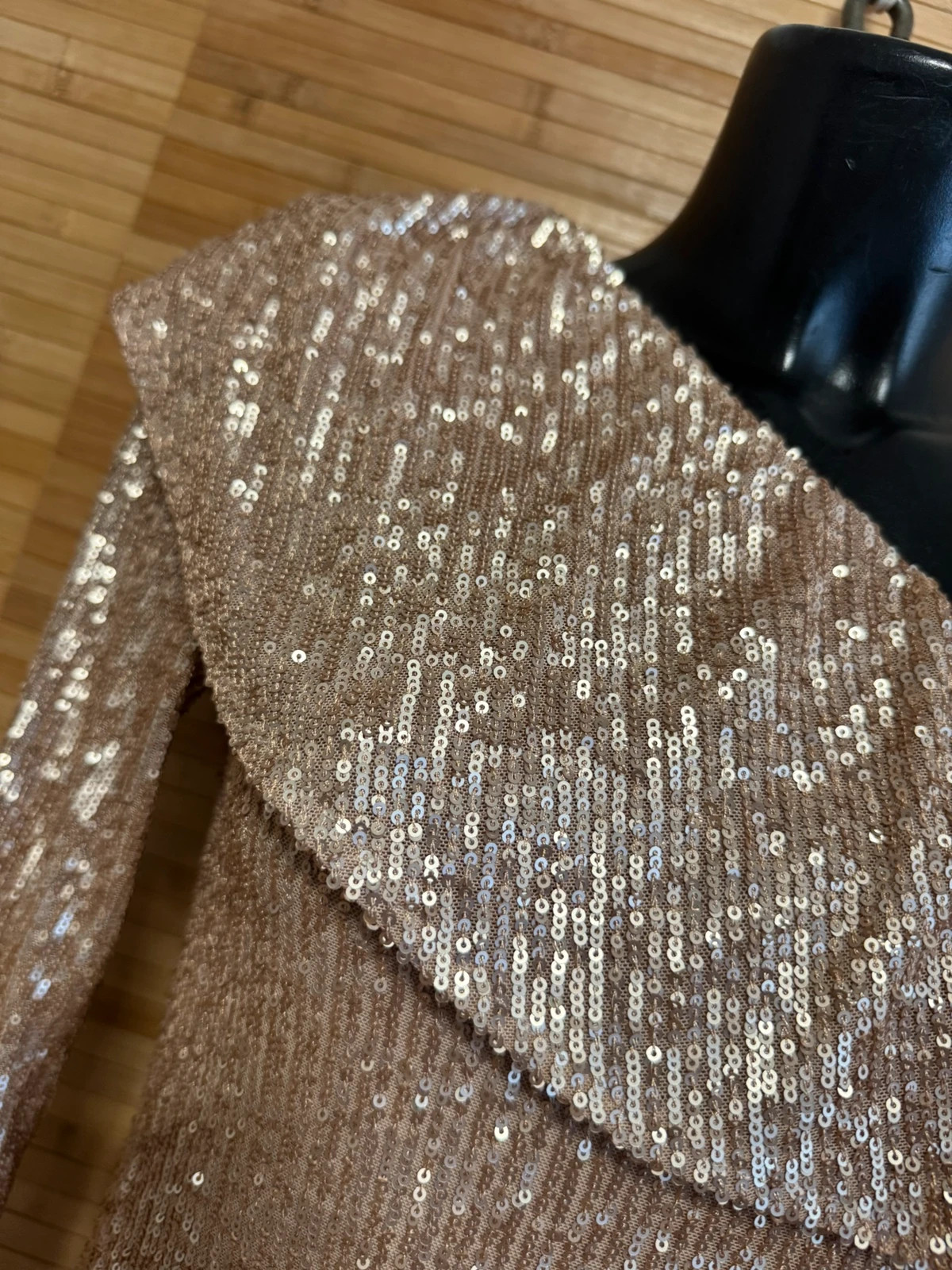 Vestido lentejuelas dorado de Zara , talla S 😍 – Zara – taille S / 36 / 8 4