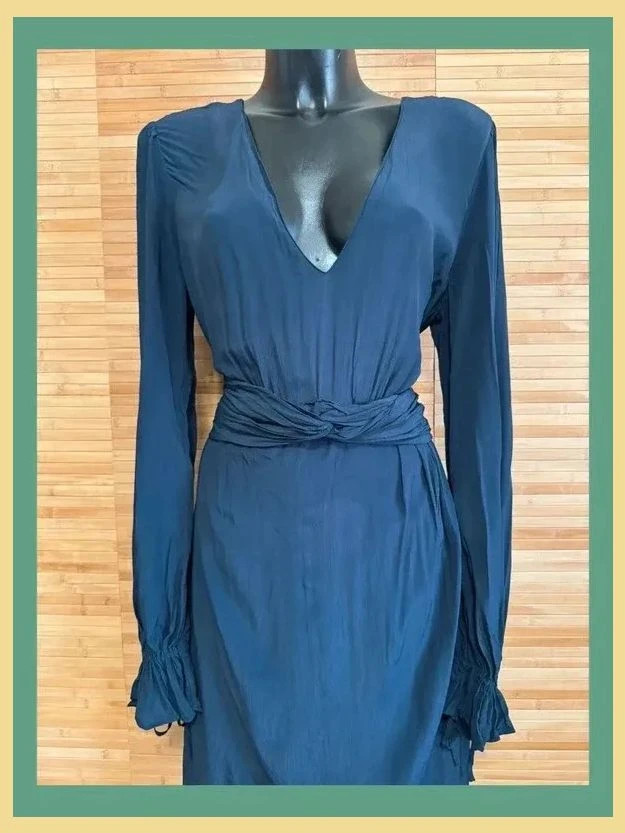 Divino vestido midi tela viscosa de Maison Scotch talla L 😍 – Maison Scotch – taille L / 40 / 12 3