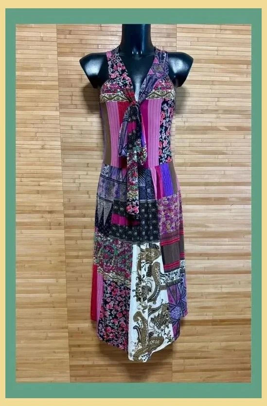 Espectacular vestido verano, tela fina ,elástica , marca Etro , talla 46 italiana , 42 España 😍