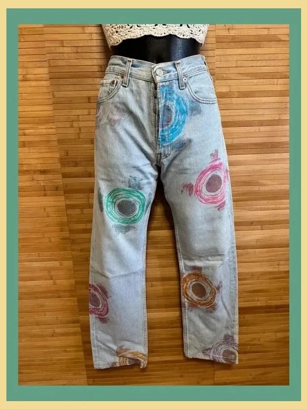 Espectacular vaquero vintage Levis costumizado , talla 38 😍 – Levi's – taille M / 38 / 10 2