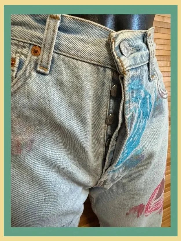 Espectacular vaquero vintage Levis costumizado , talla 38 😍 – Levi's – taille M / 38 / 10 4