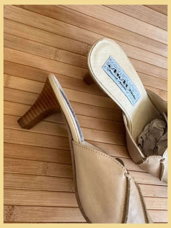 Divinos mules piel vintage fabricados en España , número 40 😍 – Vintage – taille 40 3
