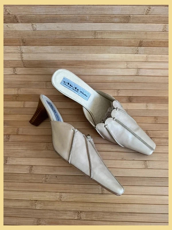 Divinos mules piel vintage fabricados en España , número 40 😍 – Vintage – taille 40 2