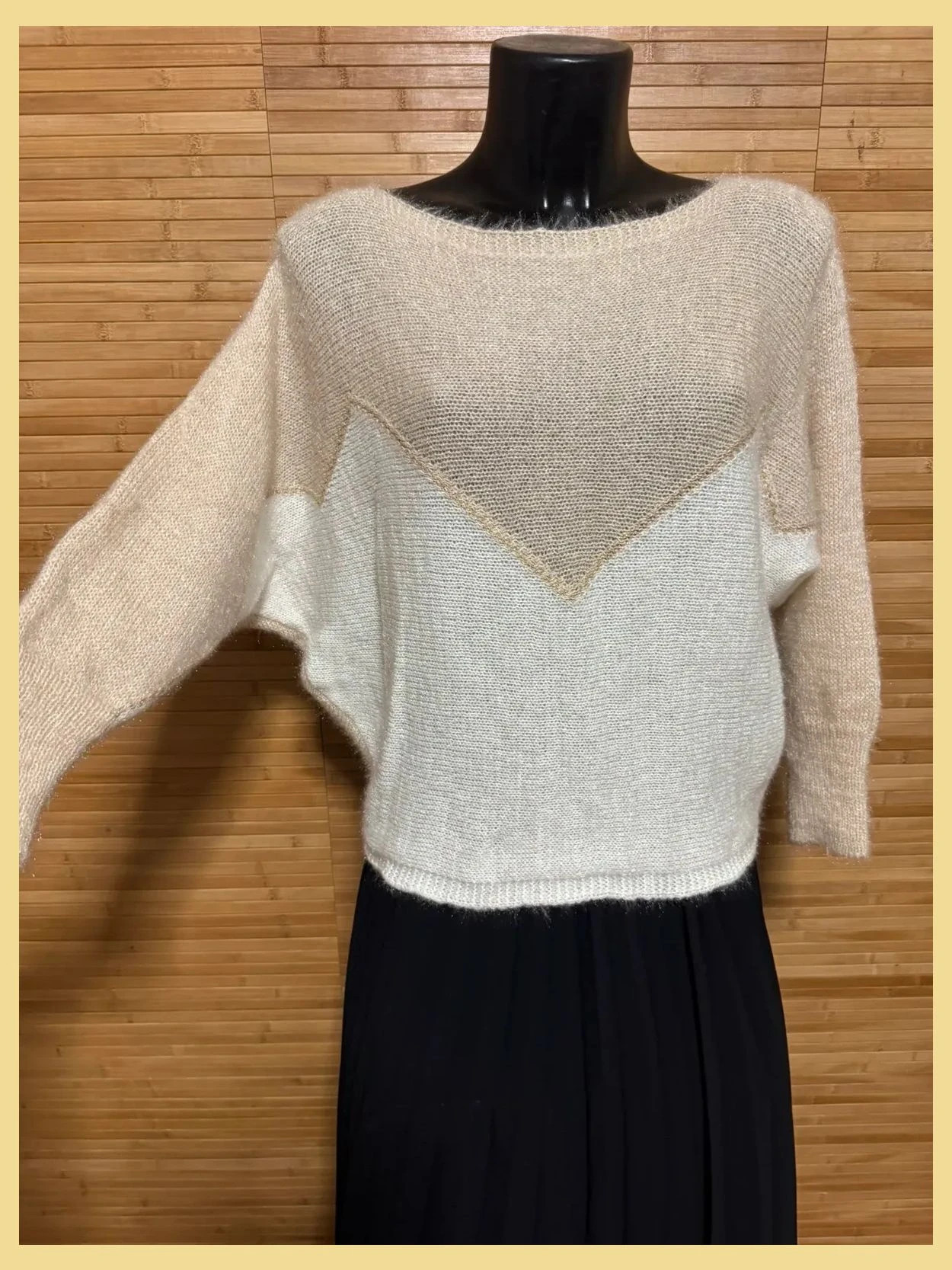 Jersey manga francesa de Isabel London , talla 36 – Izabel London – taille S / 36 / 8 2