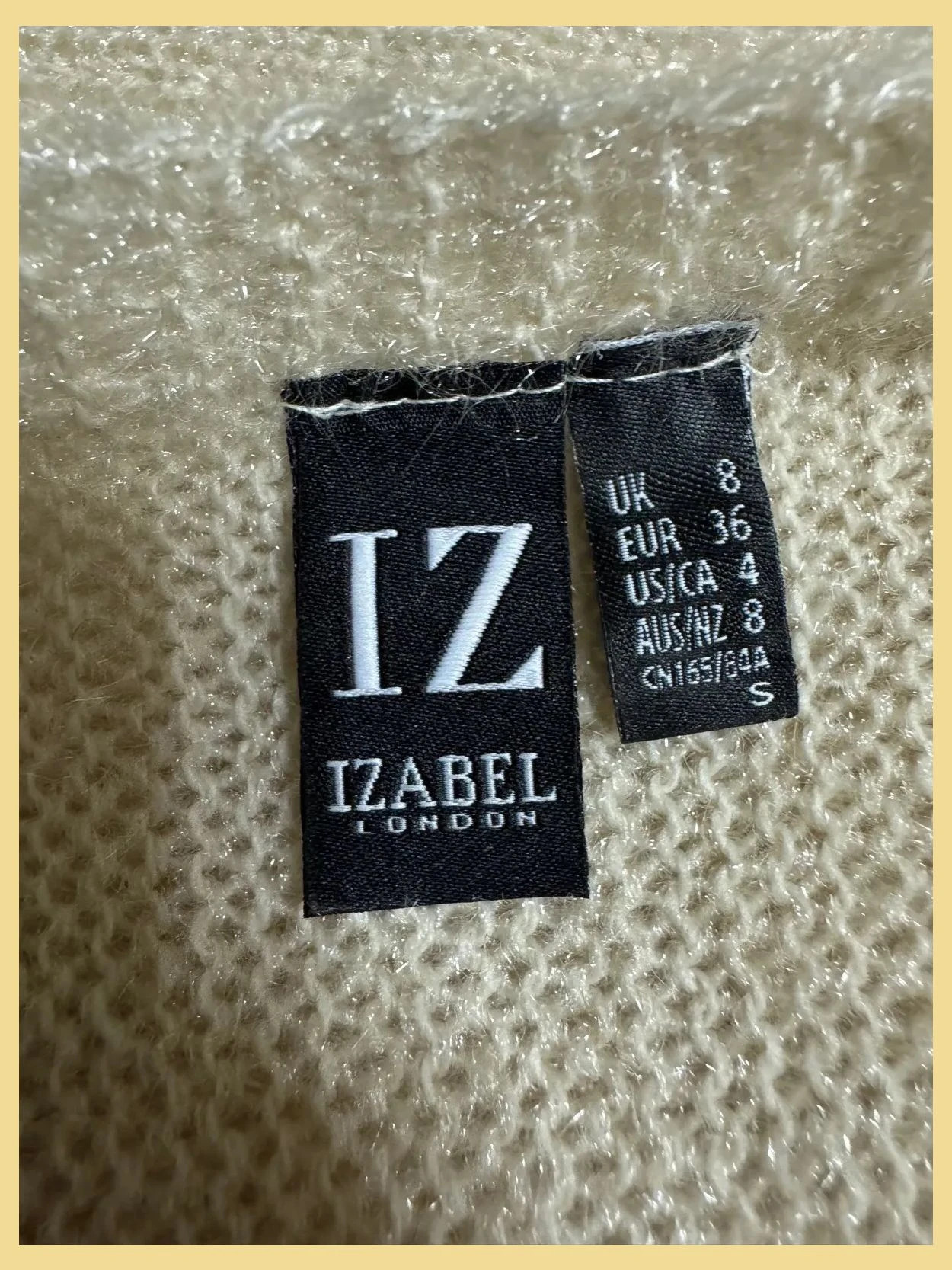 Jersey manga francesa de Isabel London , talla 36 – Izabel London – taille S / 36 / 8 4