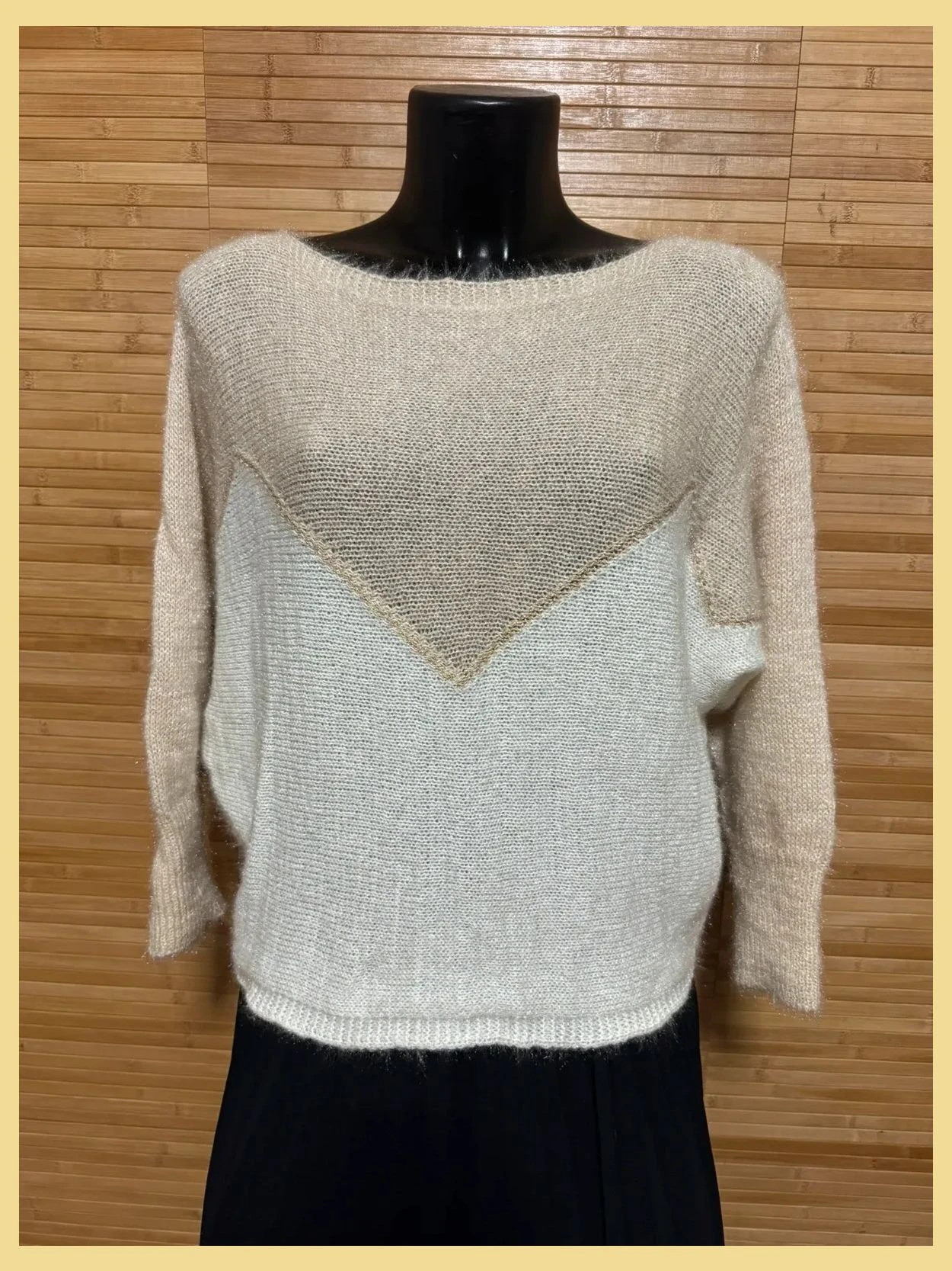 Jersey manga francesa de Isabel London , talla 36