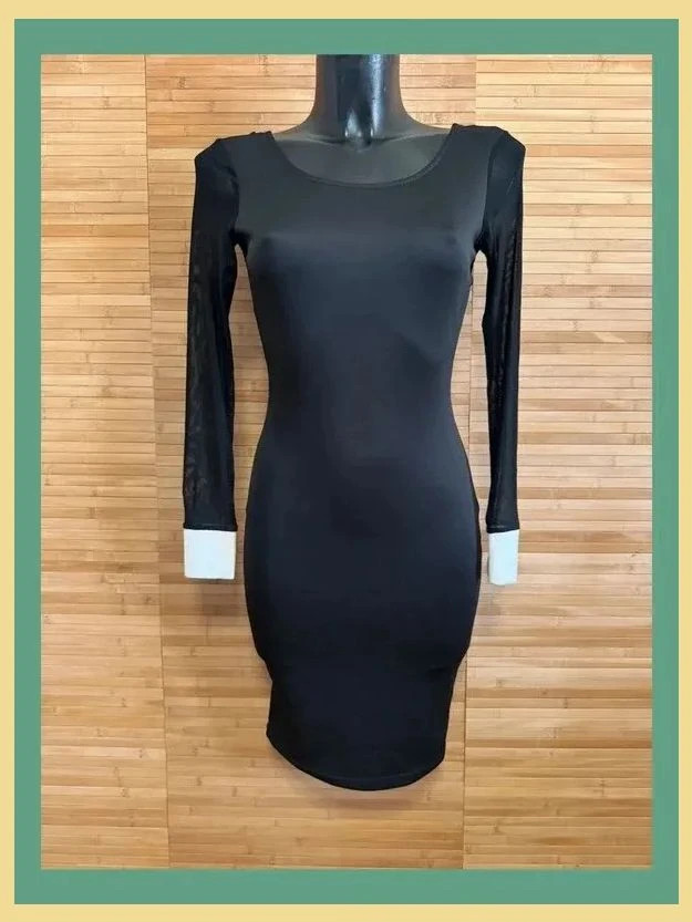 Elegante vestido elástico bicolor con transparencias, talla S 😍 – Moda Italia – taille S / 36 / 8 2