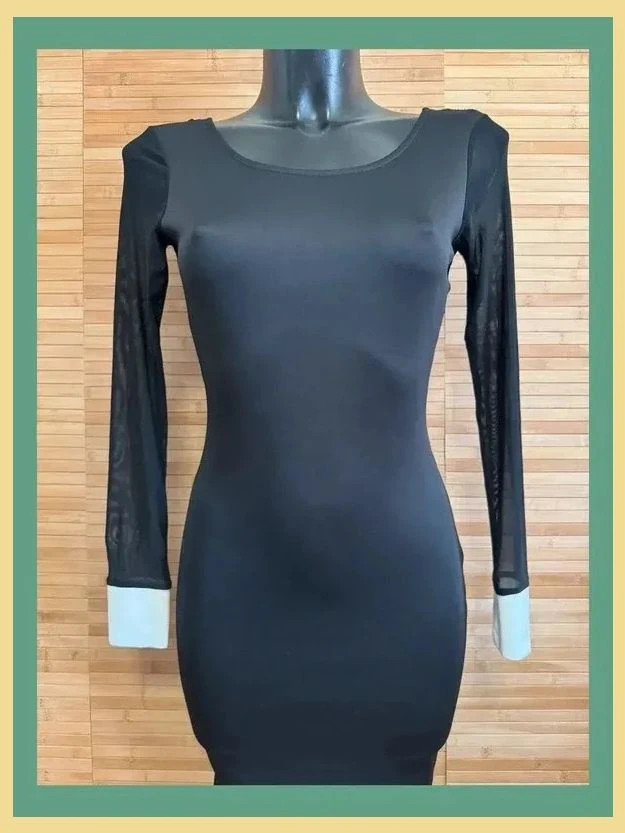 Elegante vestido elástico bicolor con transparencias, talla S 😍 – Moda Italia – taille S / 36 / 8 5