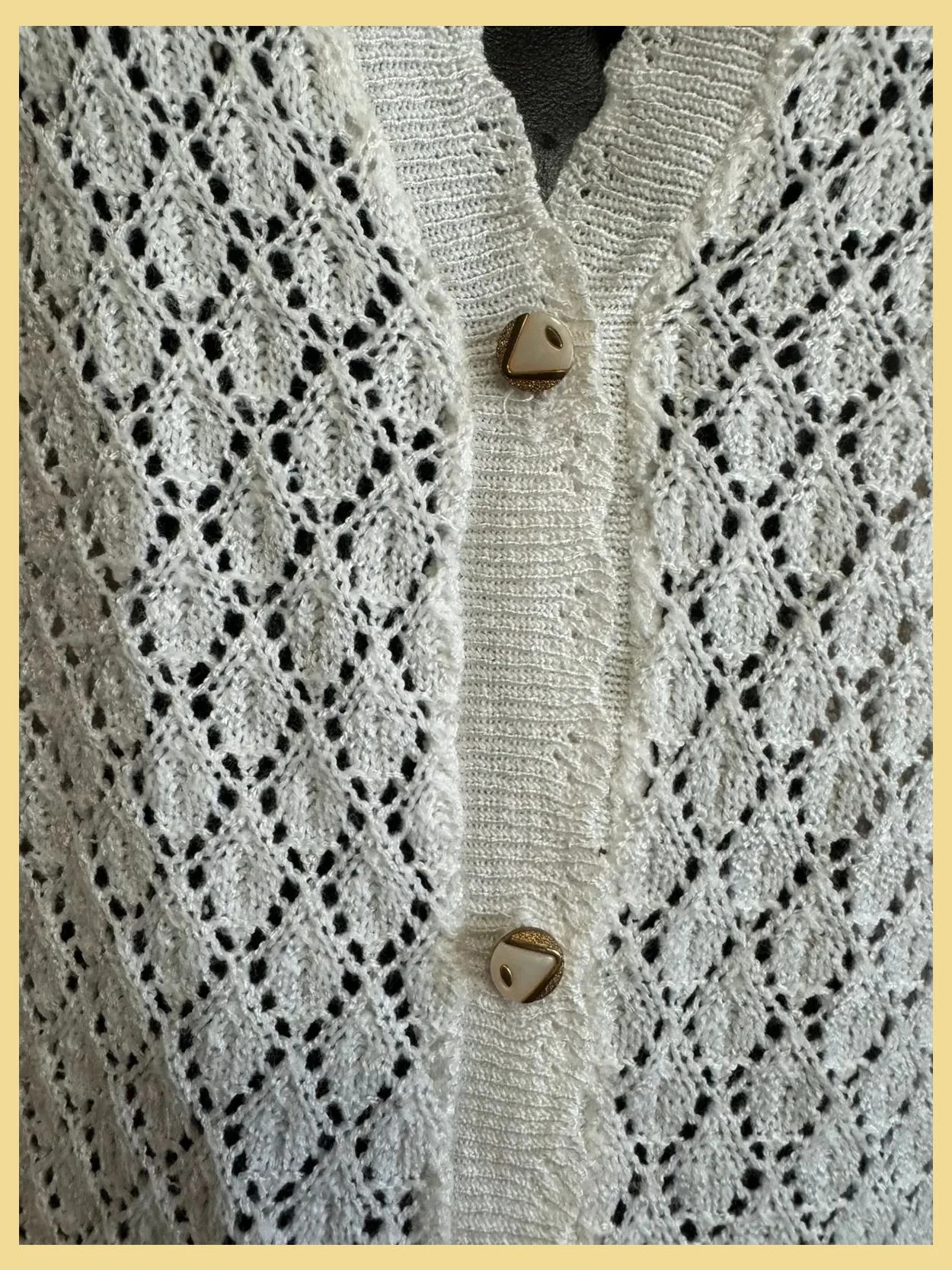 Divino chaleco crochet color blanco talla única 😍 – Destiny – taille Taille unique 5