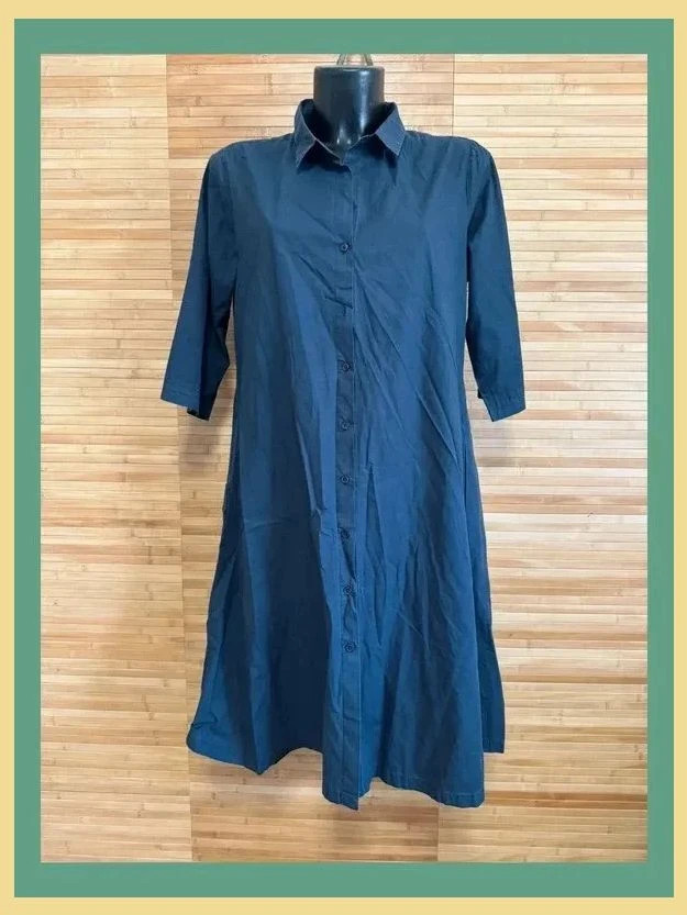 Divino vestido algodón oversize, con bolsillos marca Angoor , talla S 😍