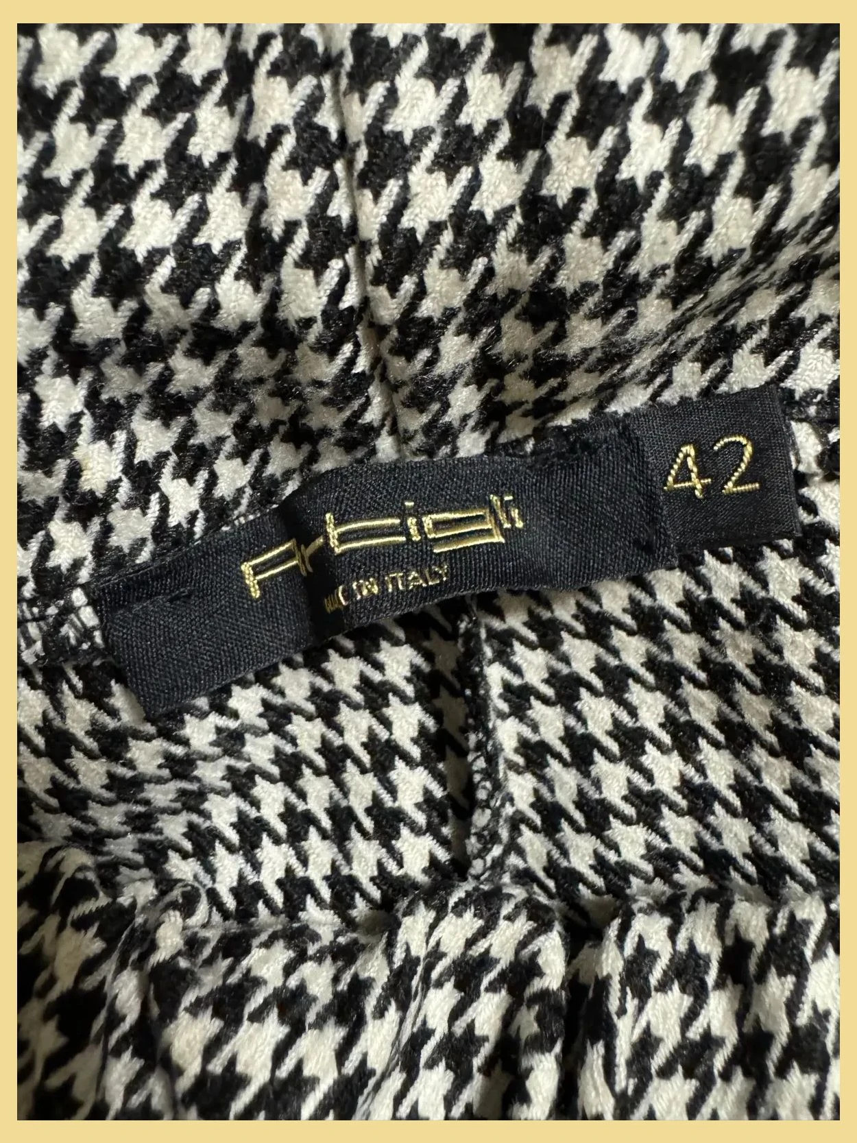 Pantalones invierno estampado para de gallo marca Artigli talla 42 italiana 😍 – Artigli – taille M / 38 / 10 5