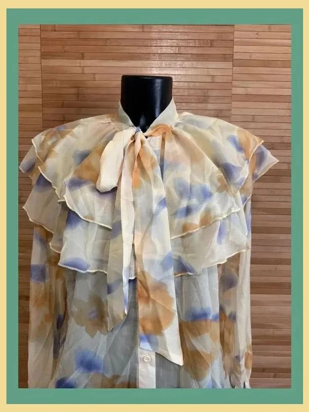 Divina blusa volantes talla única para L/ XL 😍 – Vintage – taille Taille unique 4