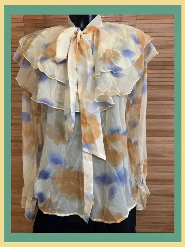 Divina blusa volantes talla única para L/ XL 😍 – Vintage – taille Taille unique 2