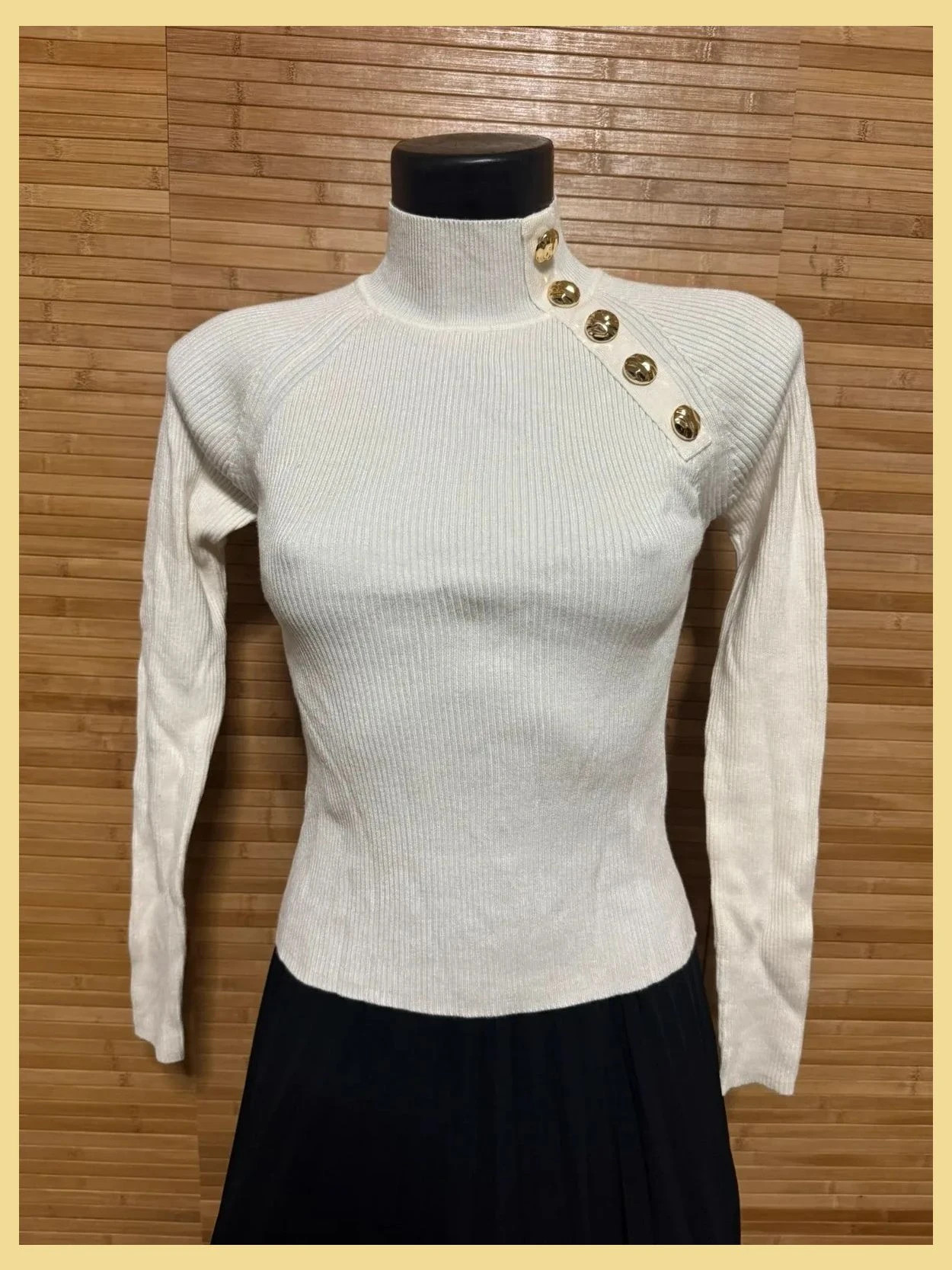 Jersey cuello alto de Zara talla S 😍
