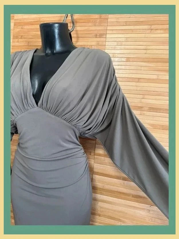 Espectacular vestido drapeado de Zara , elástico, talla L 😍 – Zara – taille L / 40 / 12 4