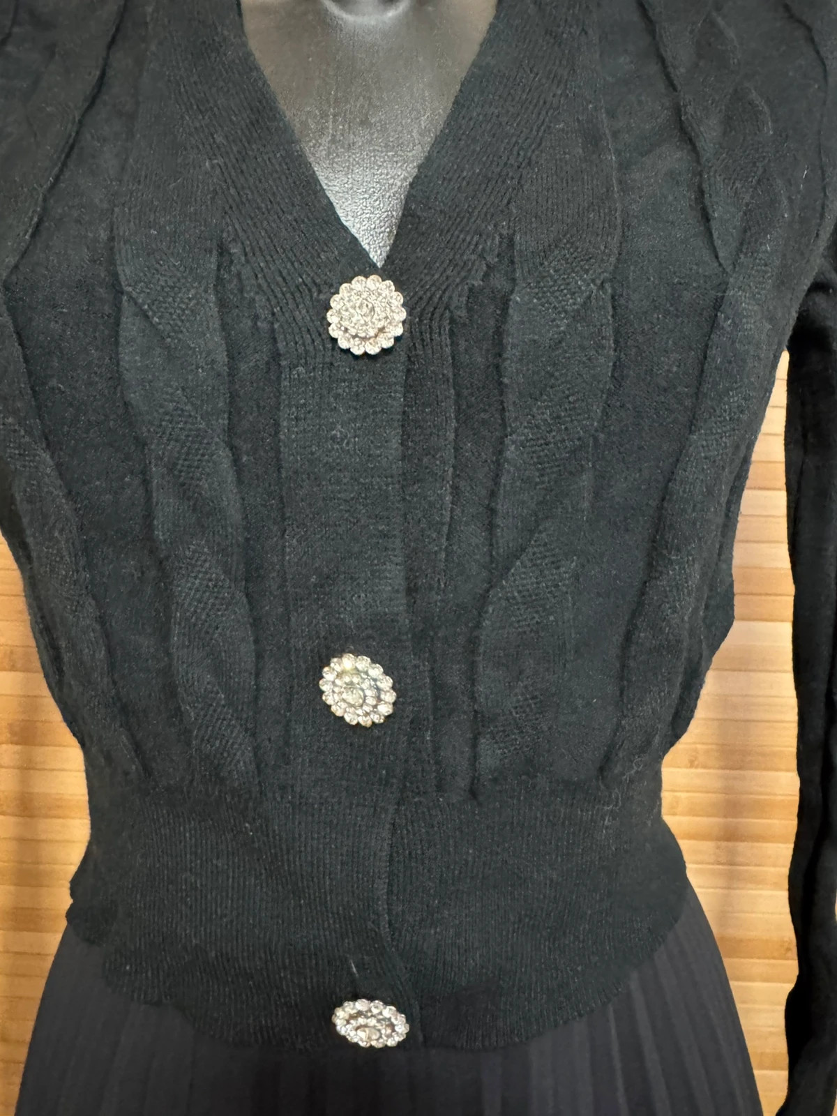 Cárdigan negro crop marca Foresta bella talla L/XL 😍 – Foresta Bella – taille L / 40 / 12 2