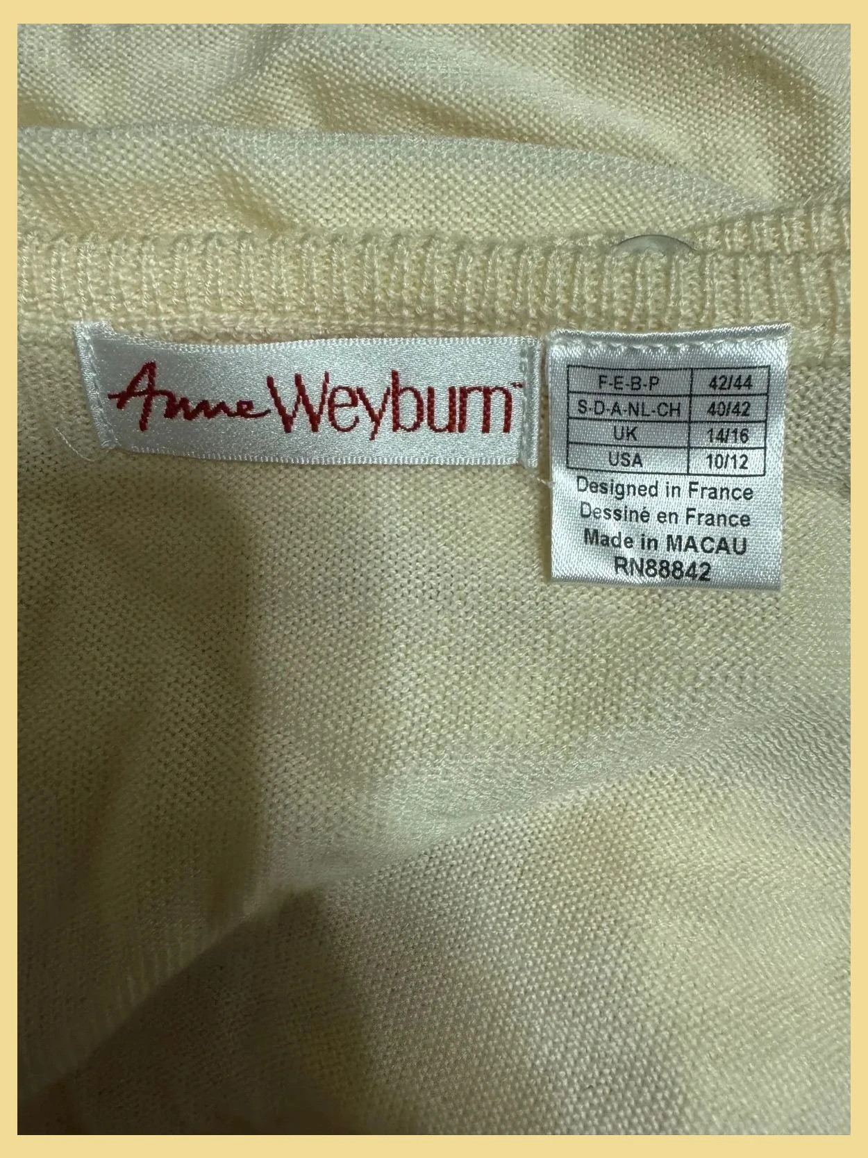 Divino cárdigan vintage 50% lana de Anne Weyburn talla 42 😍 – Anne Weyburn – taille XL / 42 / 14 4