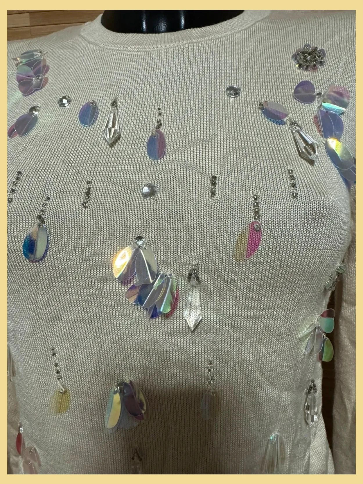 Jersey con lentejuelas y abalorios de topshop talla 42 😍 – Topshop – taille M / 38 / 10 3