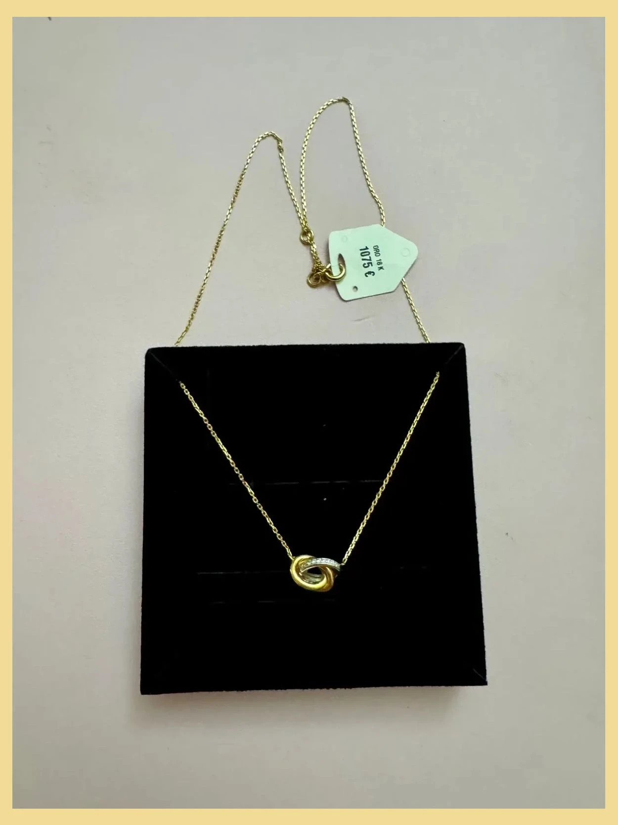 Espectacular collar oro 18k , 750 , nuevo , oro amarillo y blanco con diamantes 😍 – ORO 2
