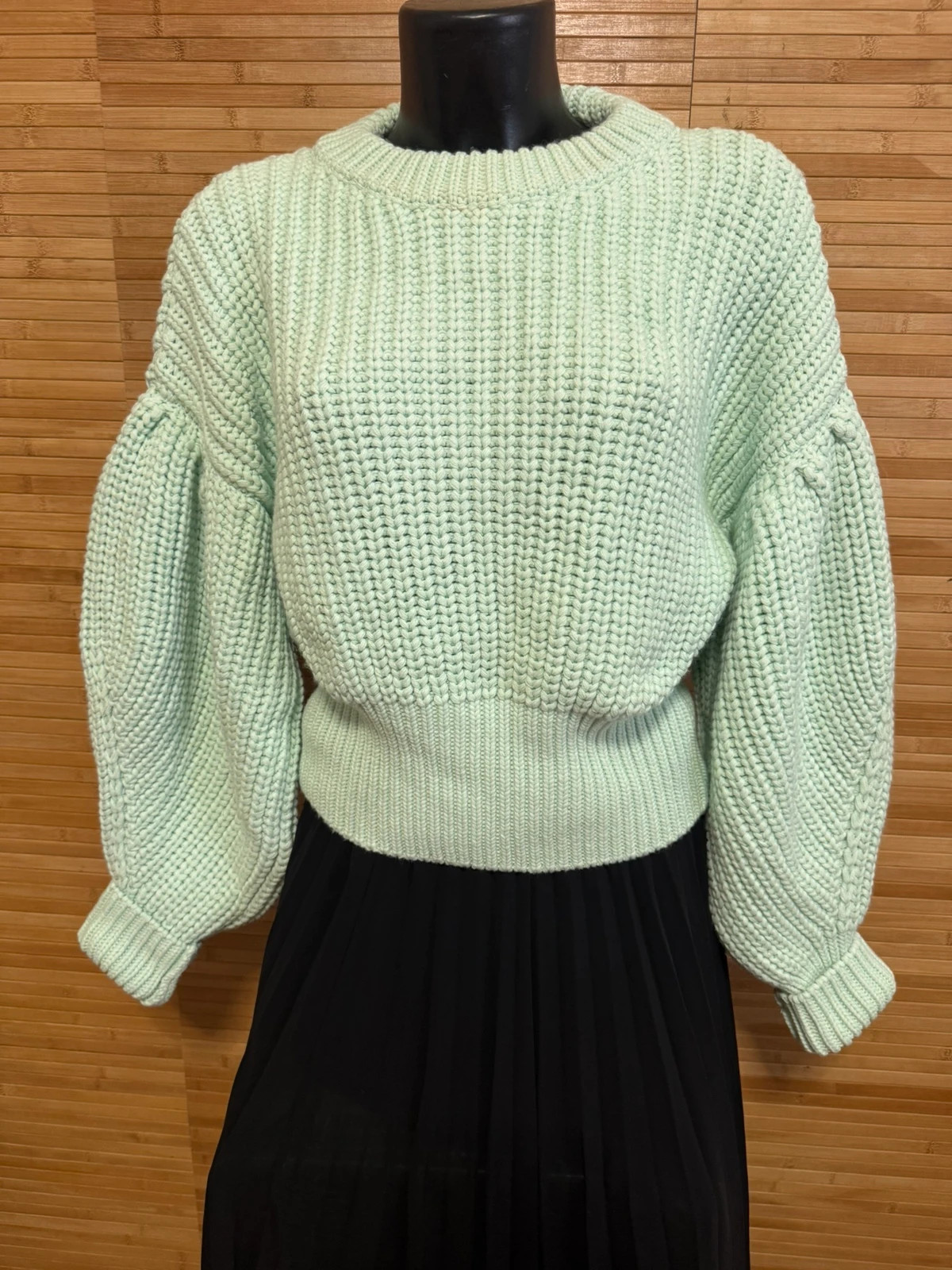 Jersey Zara color verde agua talla M 😍