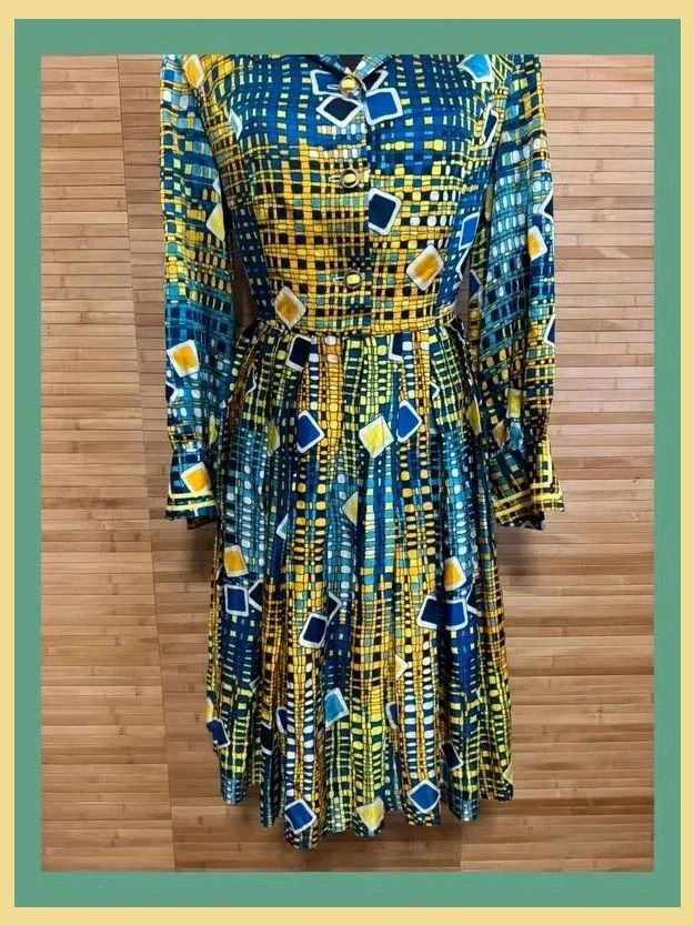 Vestido estampado vintage , talla 44 😍 – Vintage – taille XXL / 44 / 16 2