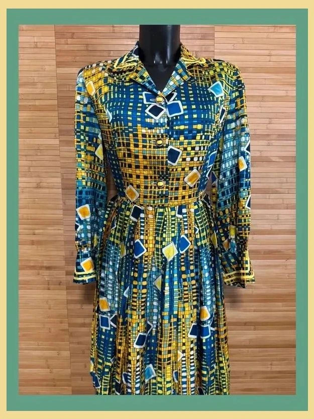Vestido estampado vintage , talla 44 😍 – Vintage – taille XXL / 44 / 16 3