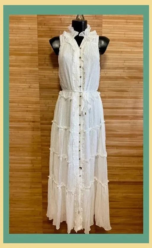 Espectacular vestido blanco marca Chancery , talla 38 , nuevo 😍