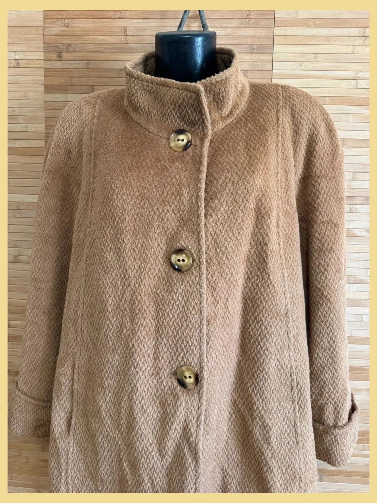Espectacular abrigo baby llama y lana , vintage , talla 56 antigua española actual 52 😍 – El Corte Inglés – taille 6XL / 52 / 24 3