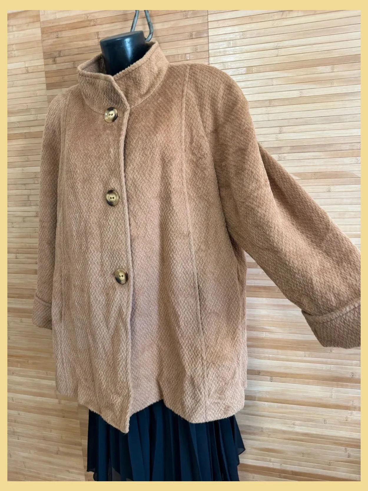Espectacular abrigo baby llama y lana , vintage , talla 56 antigua española actual 52 😍 – El Corte Inglés – taille 6XL / 52 / 24 4