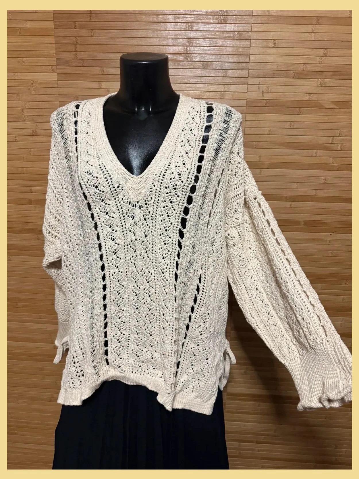 Divino jersey largo oversize calado de Zara talla M/L 😍 – Zara – taille M / 38 / 10 2