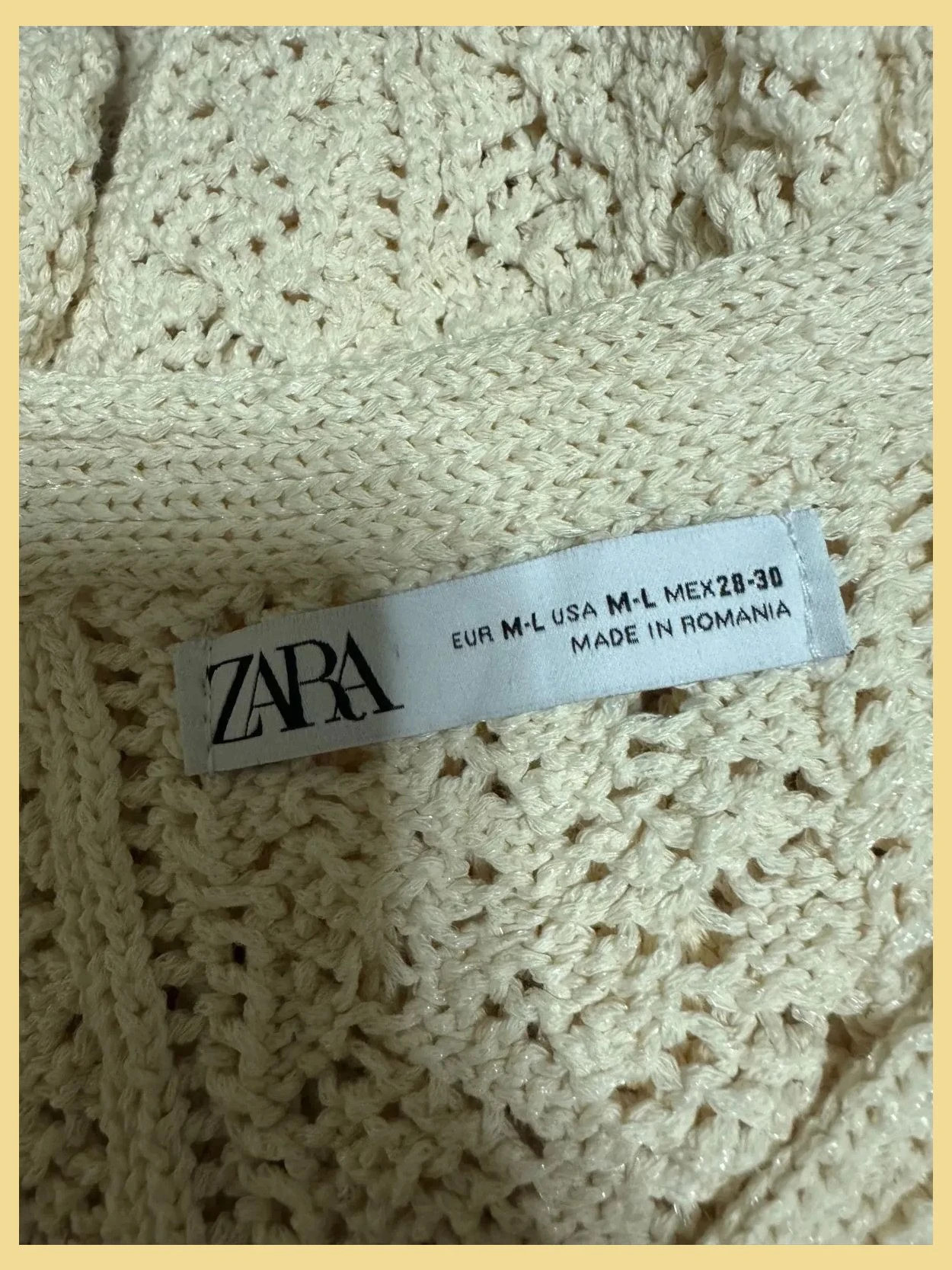 Divino jersey largo oversize calado de Zara talla M/L 😍 – Zara – taille M / 38 / 10 4