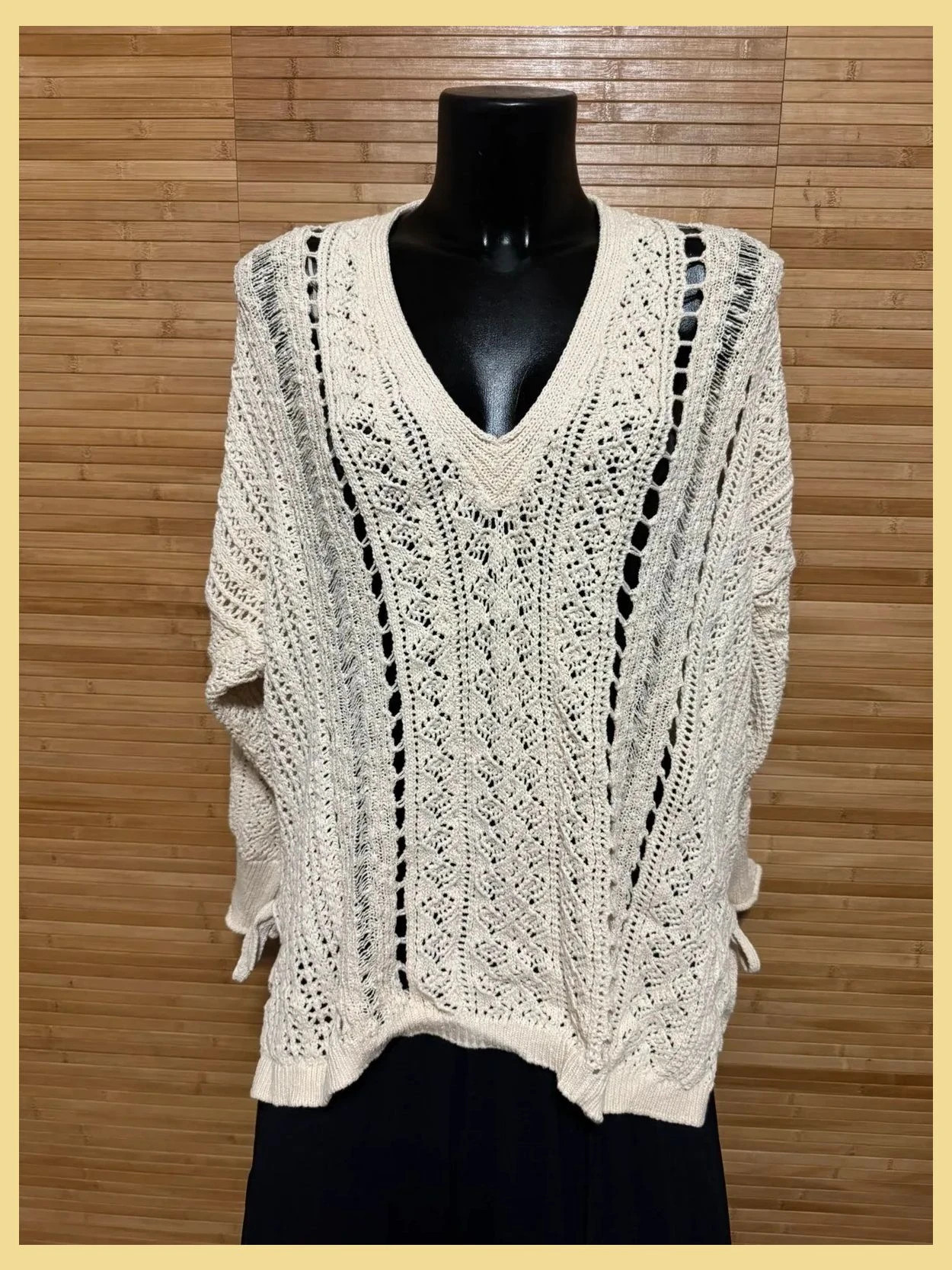 Divino jersey largo oversize calado de Zara talla M/L 😍