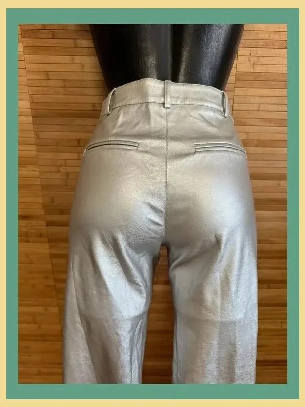 Divino pantalón polipiel, plateado , marca Bimani talla 34 😍 – Bimani – taille XS / 34 / 6 5