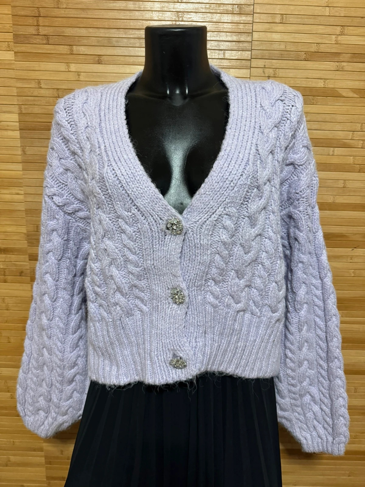 Cárdigan lila oversize de Zara talla M 😍