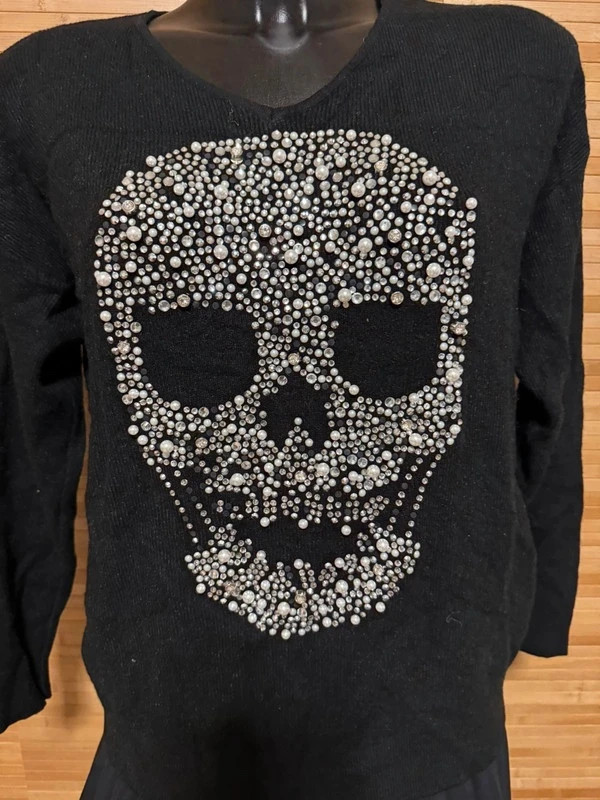Jersey negro con calavera marca Moewy talla única 😍 – Moewy – taille Taille unique 2