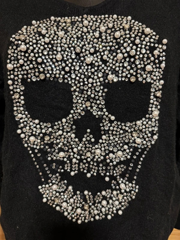 Jersey negro con calavera marca Moewy talla única 😍 – Moewy – taille Taille unique 3
