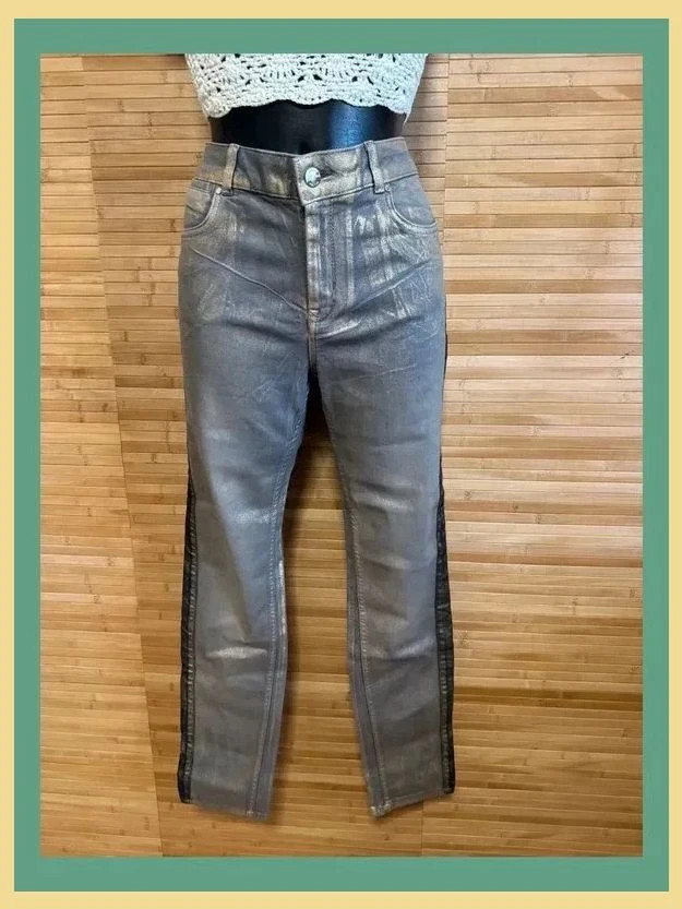 Divino vaquero metalizado de Karen Millen , talla 44 , elástico 😍 – Karen Millen – taille XXL / 44 / 16 2