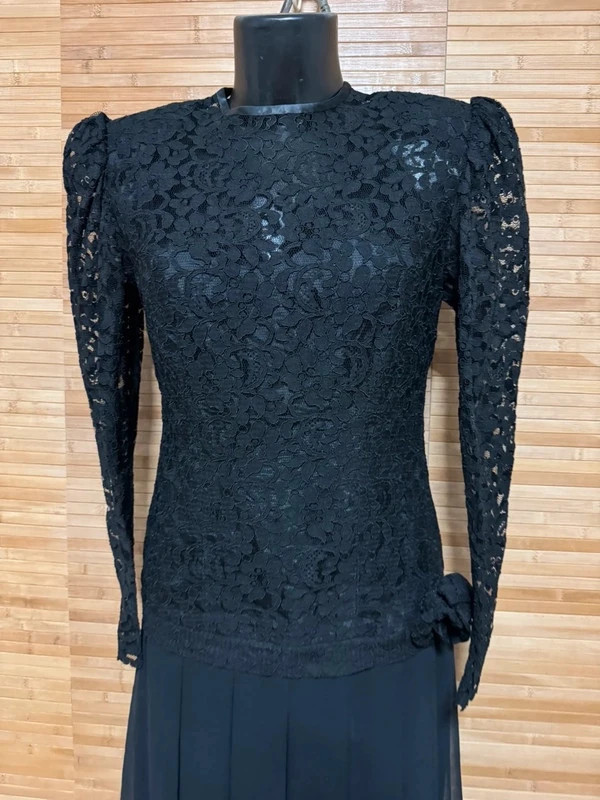 Espectacular vestido vintage encaje y gasa talla 38 😍 – Vintage – taille M / 38 / 10 3