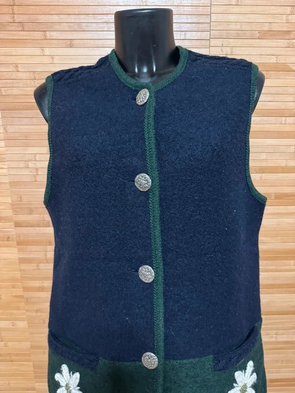 Espectacular chaleco lana virgen 100% , vintage 😍 – sheiber Austria – taille L / 40 / 12 3