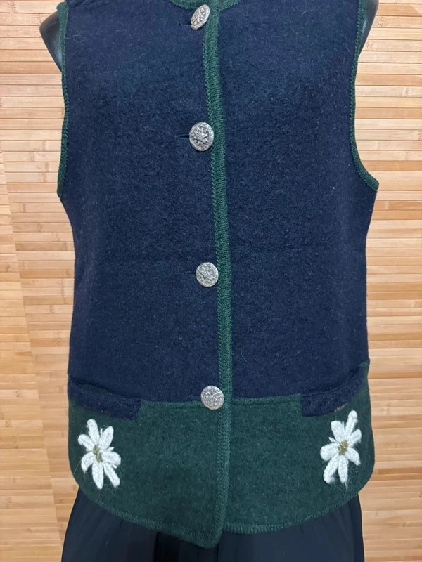 Espectacular chaleco lana virgen 100% , vintage 😍 – sheiber Austria – taille L / 40 / 12 2