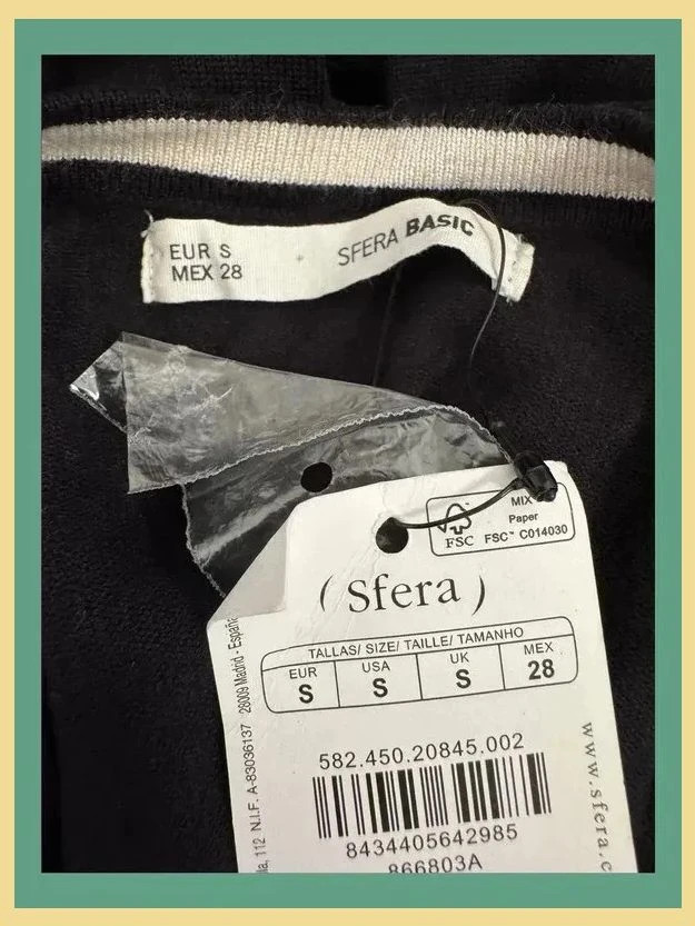 Cárdigan bicolor punto fino de sfera talla S 😍 – Sfera – taille S / 36 / 8 3