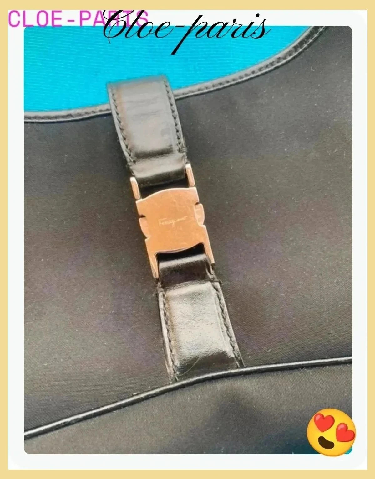 Bolso de mano vintage lona y piel , de Salvatore Ferragamo 😍 – Salvatore Ferragamo 3
