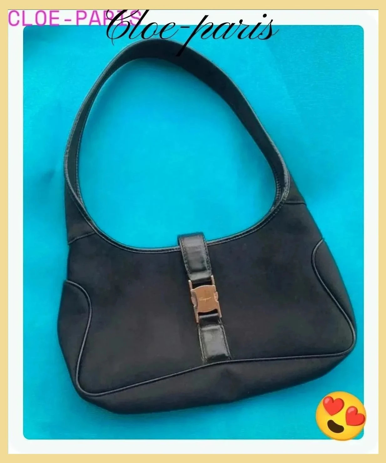Bolso de mano vintage lona y piel , de Salvatore Ferragamo 😍