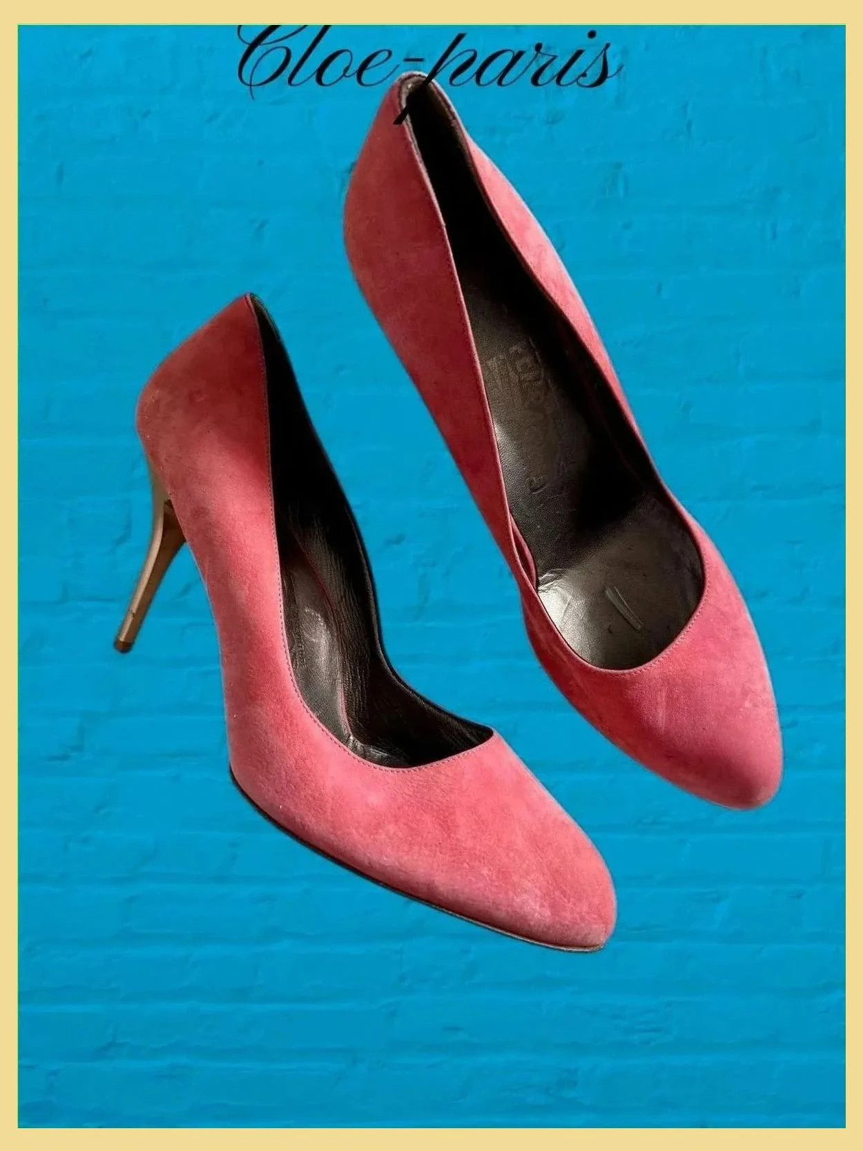 Divinos tacones ante de Salvatore Ferragamo, núm 37/5 😍
