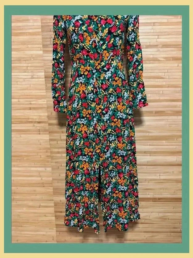 Divino vestido largo estampado flores de tela viscosa talla S 😍 – La Boutique – taille S / 36 / 8 2